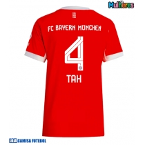 Camisa de Futebol Bayern Munich Jonathan Tah #4 Equipamento Principal Mulheres 2025-26 Manga Curta